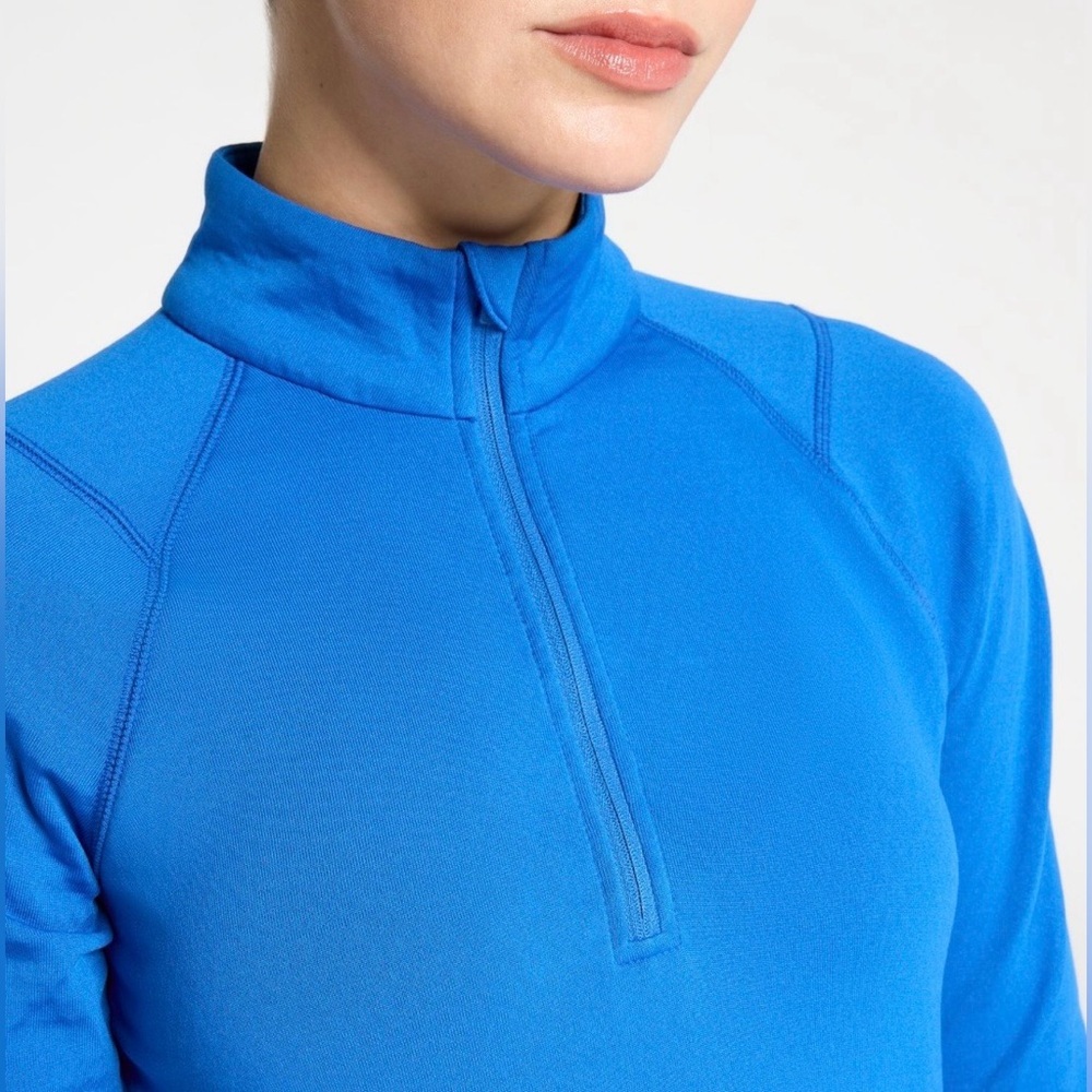 DSG Women's Run Grid 1/4 Zip Jacket Blue Long Sleeve - Picture 3 of 7